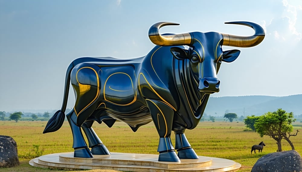 Ilustrasi banteng futuristik sebagai simbol Taurus77 Ilustrasi banteng futuristik sebagai simbol Taurus77
